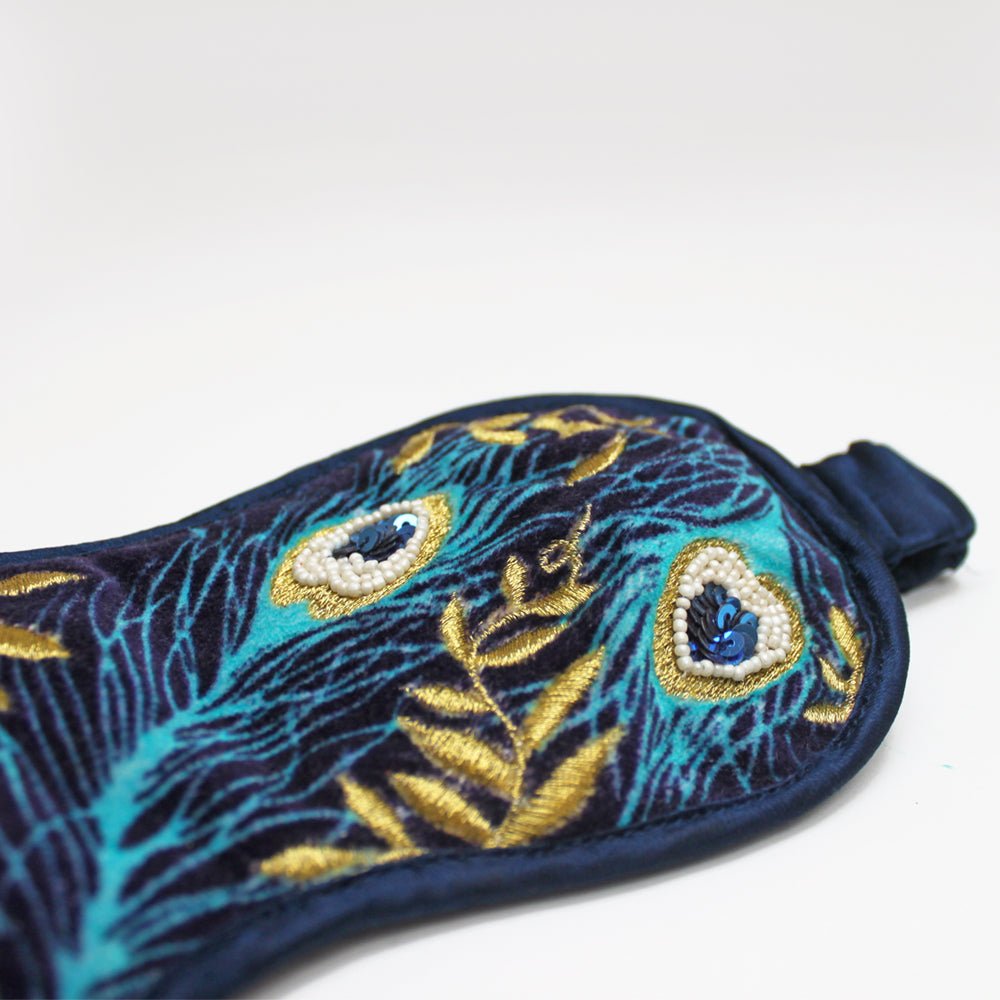 Luxe Peacock Eye Mask - House of Disaster