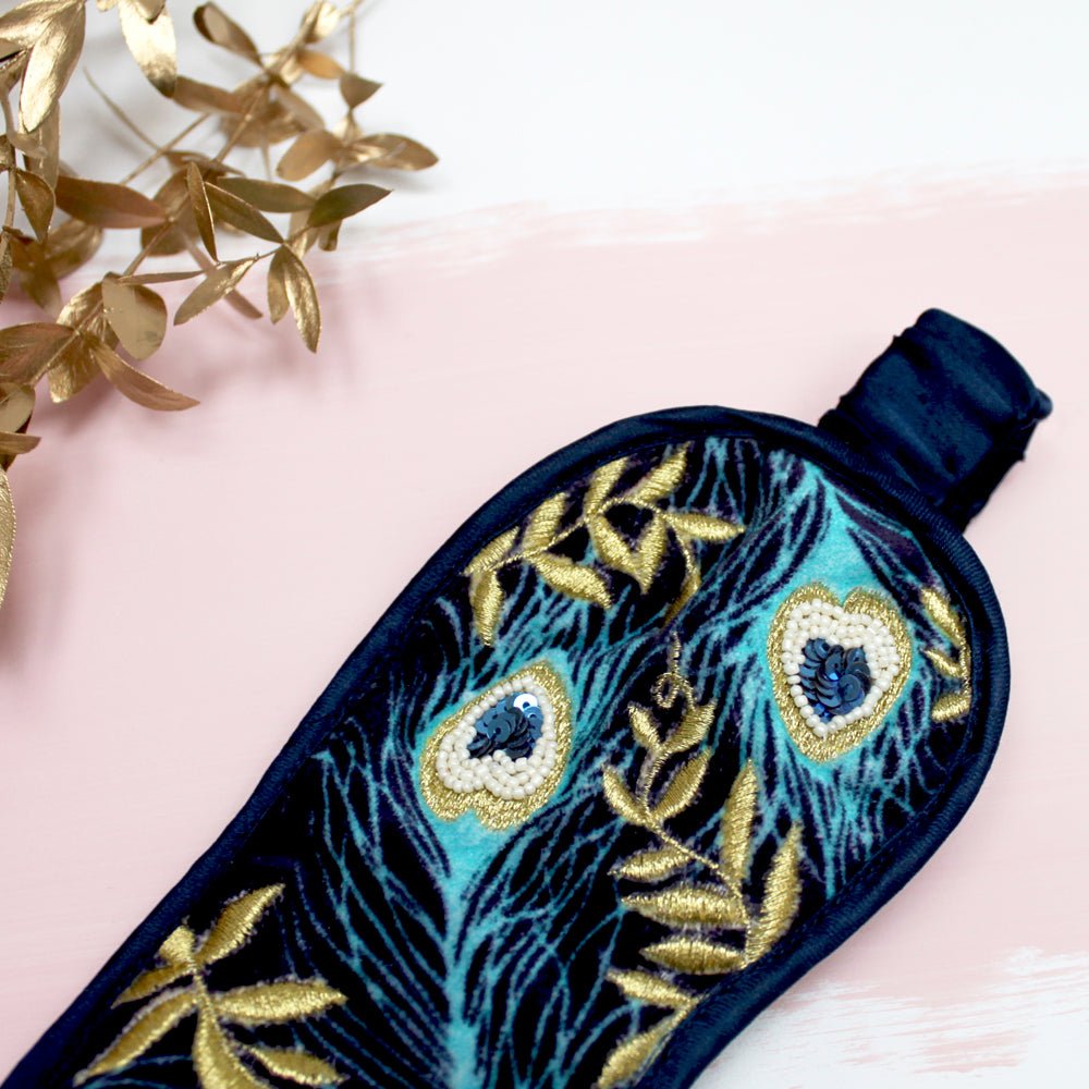 Luxe Peacock Eye Mask - House of Disaster