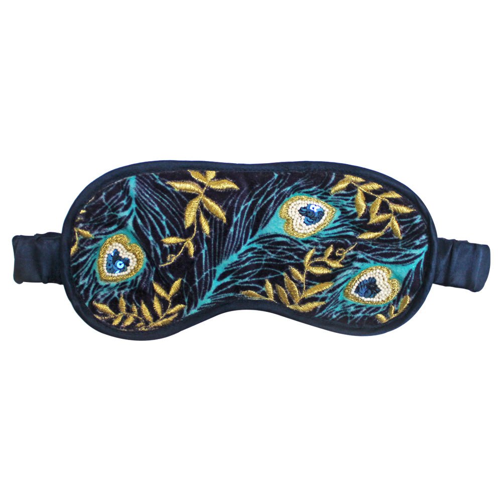 Luxe Peacock Eye Mask - House of Disaster