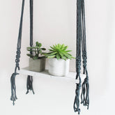 Macrame Dark Blue Shelf - House of Disaster