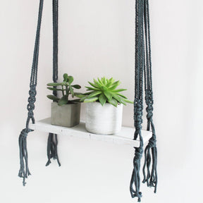 Macrame Dark Blue Shelf - House of Disaster