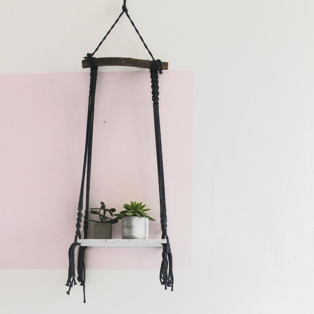 Macrame Dark Blue Shelf - House of Disaster