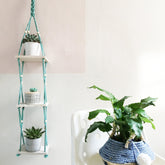 Macrame Light Blue Shelf - House of Disaster