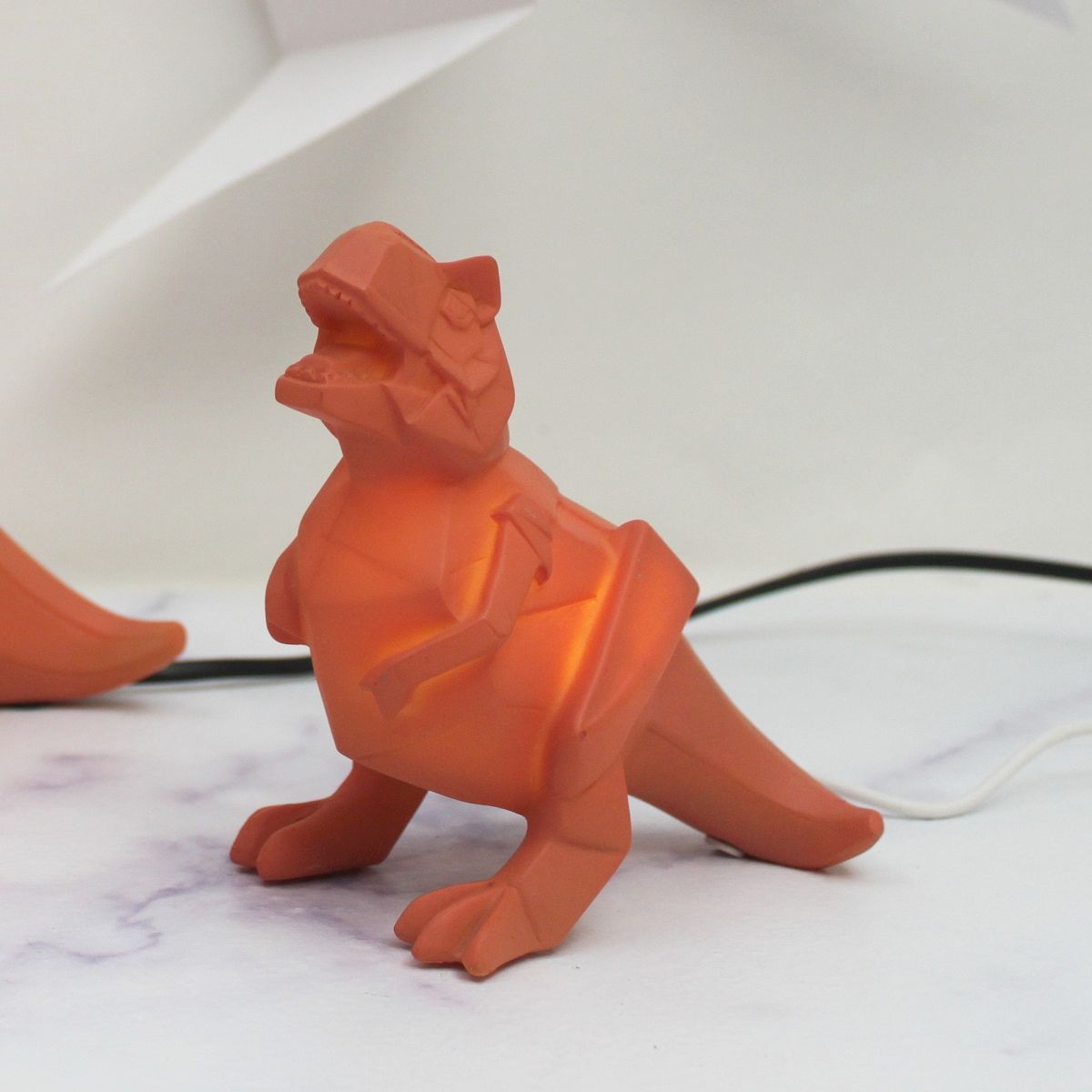 Mini Led Lamp Dinosaur Orange - House of Disaster