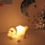 Mini Led Lamp Dinosaur White - House of Disaster