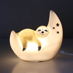 Mini Led Lamp Over The Moon Sloth - House of Disaster