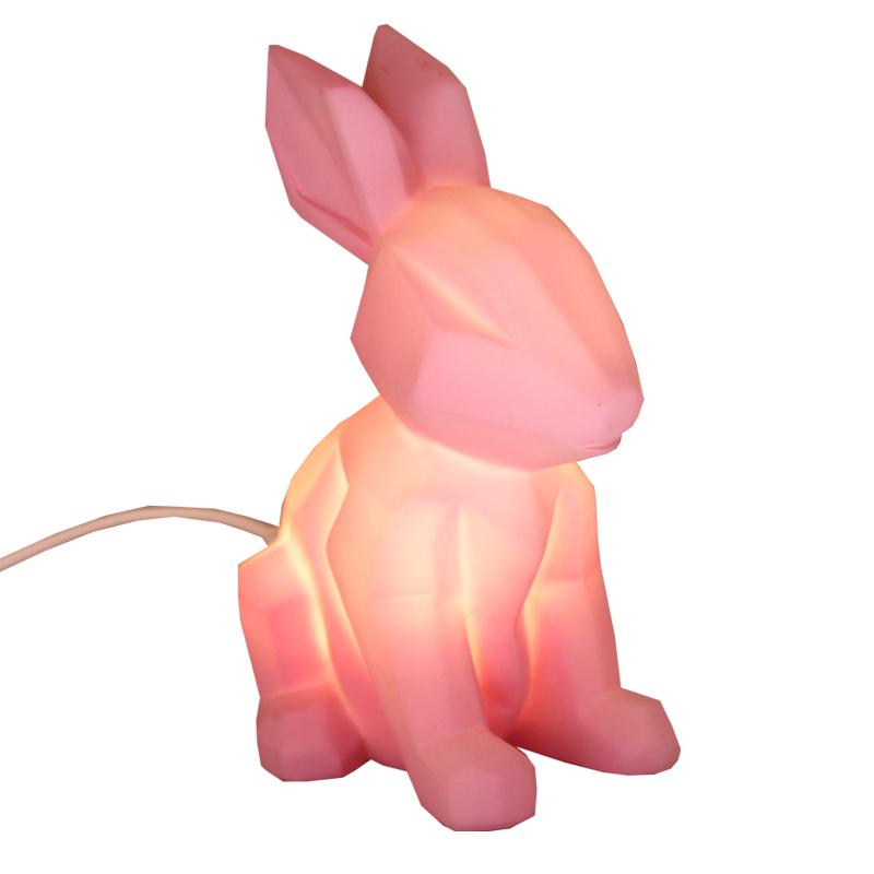 Mini Led Lamp Pink Rabbit - House of Disaster