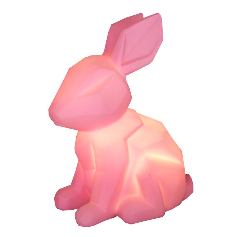 Mini Led Lamp Pink Rabbit - House of Disaster