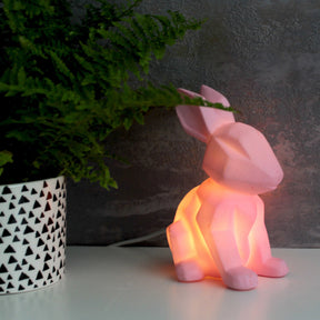 Mini Led Lamp Pink Rabbit - House of Disaster