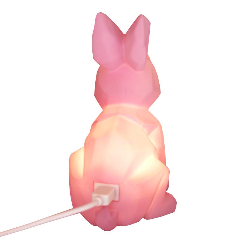 Mini Led Lamp Pink Rabbit - House of Disaster