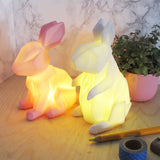 Mini Led Lamp Pink Rabbit - House of Disaster