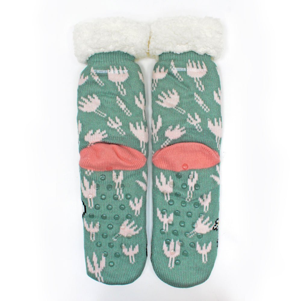 Moomin Slipper Socks With Floral Design - House of Disaster