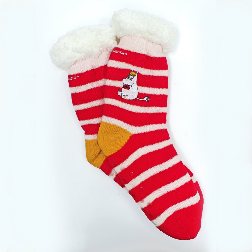 Moomin Slipper Socks With Stripy Snorkmaiden Design - House of Disaster