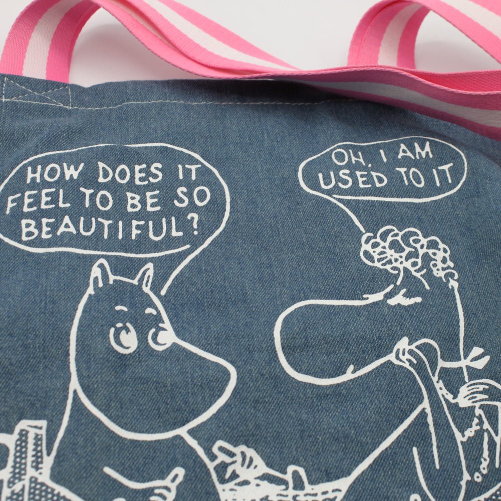 Moomin "So Beautiful" Denim Tote - House of Disaster