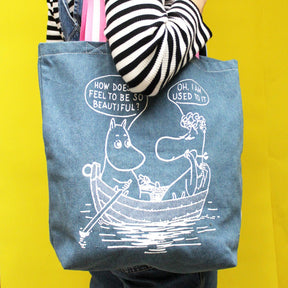 Moomin "So Beautiful" Denim Tote - House of Disaster