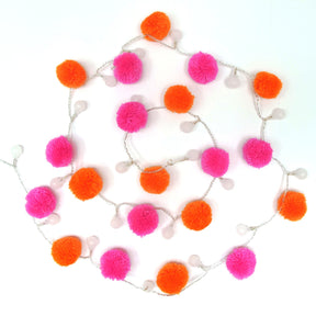 Neon Pom Pom String Lights - House of Disaster