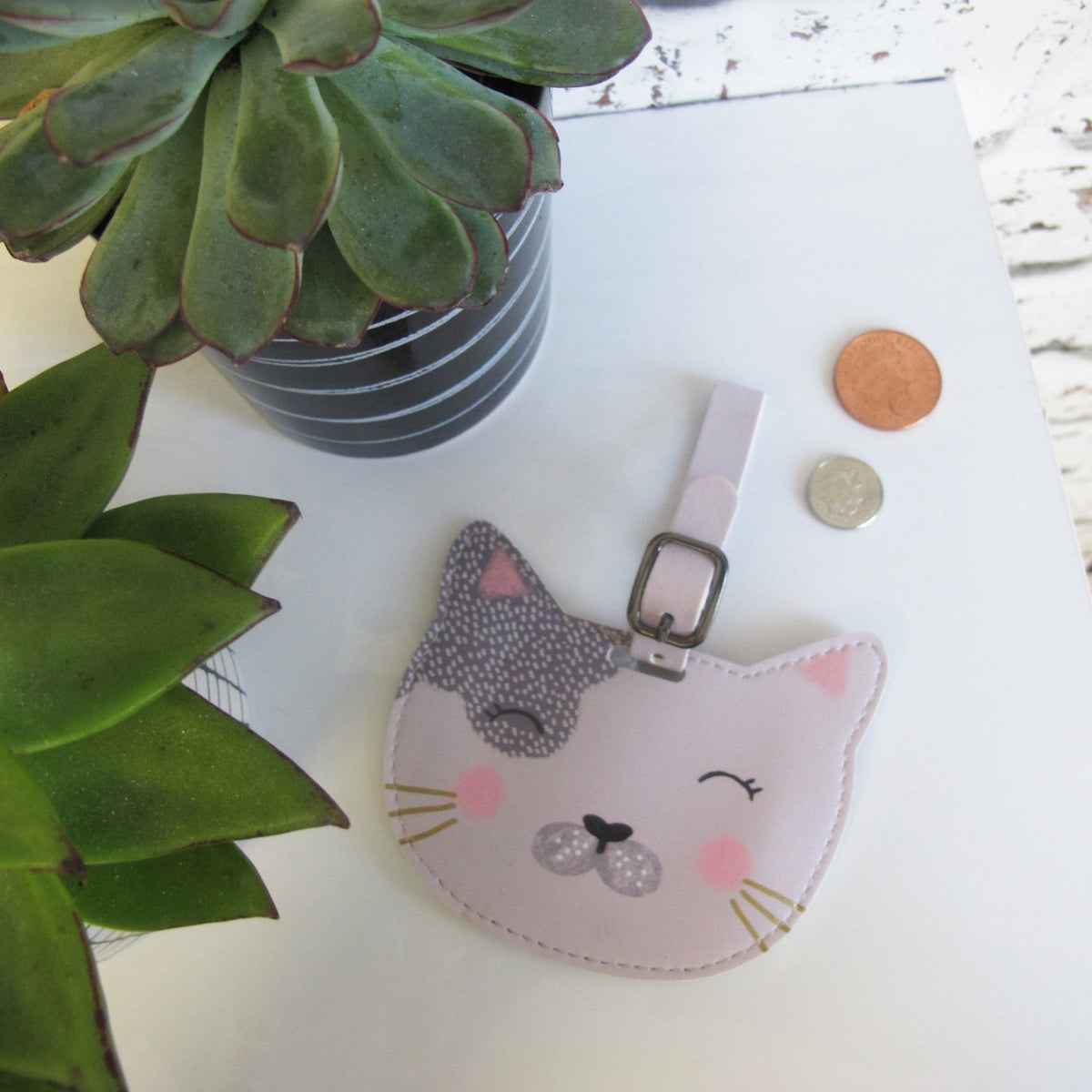 Over The Moon Cat Luggage Tag - House of Disaster