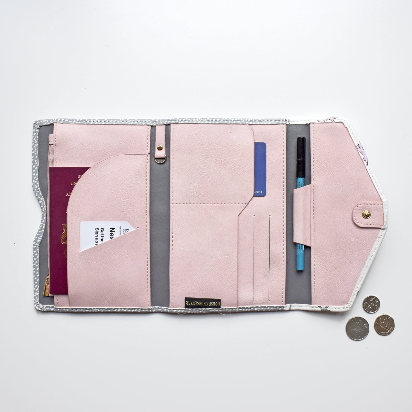 Over The Moon Cat Travel Wallet - House of Disaster