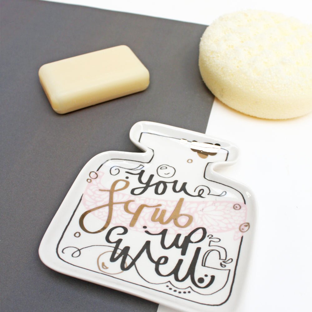 Over The Moon Scrub Up Well Soap Dish - House of Disaster