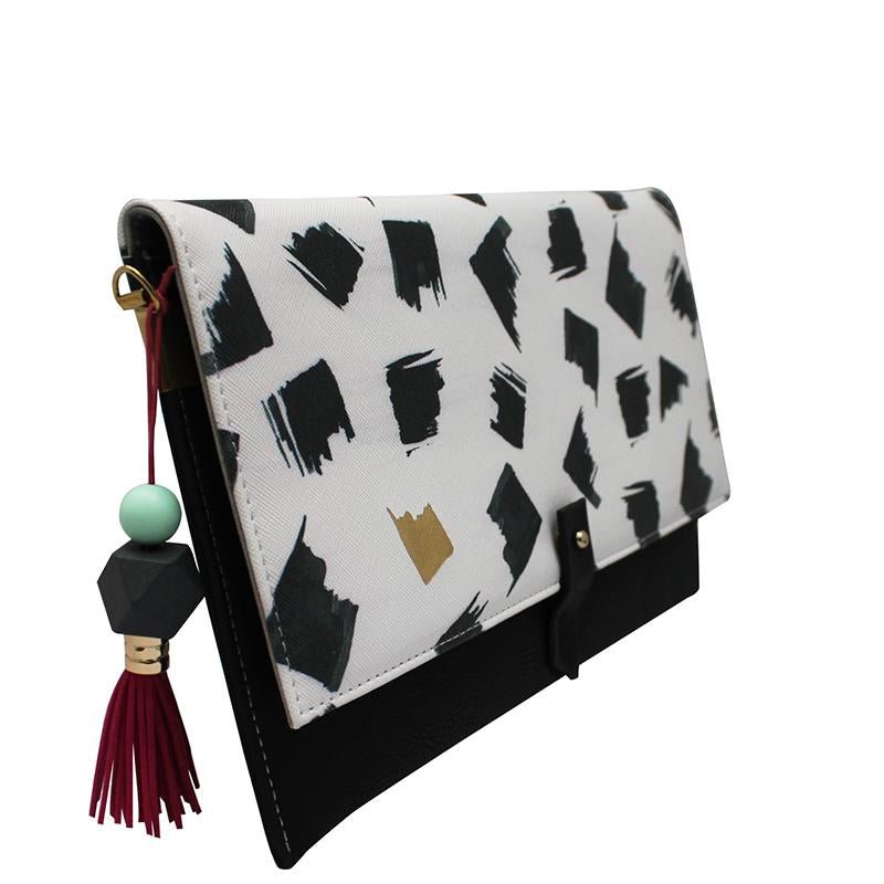 Paint Black Clutch Bag - House of Disaster