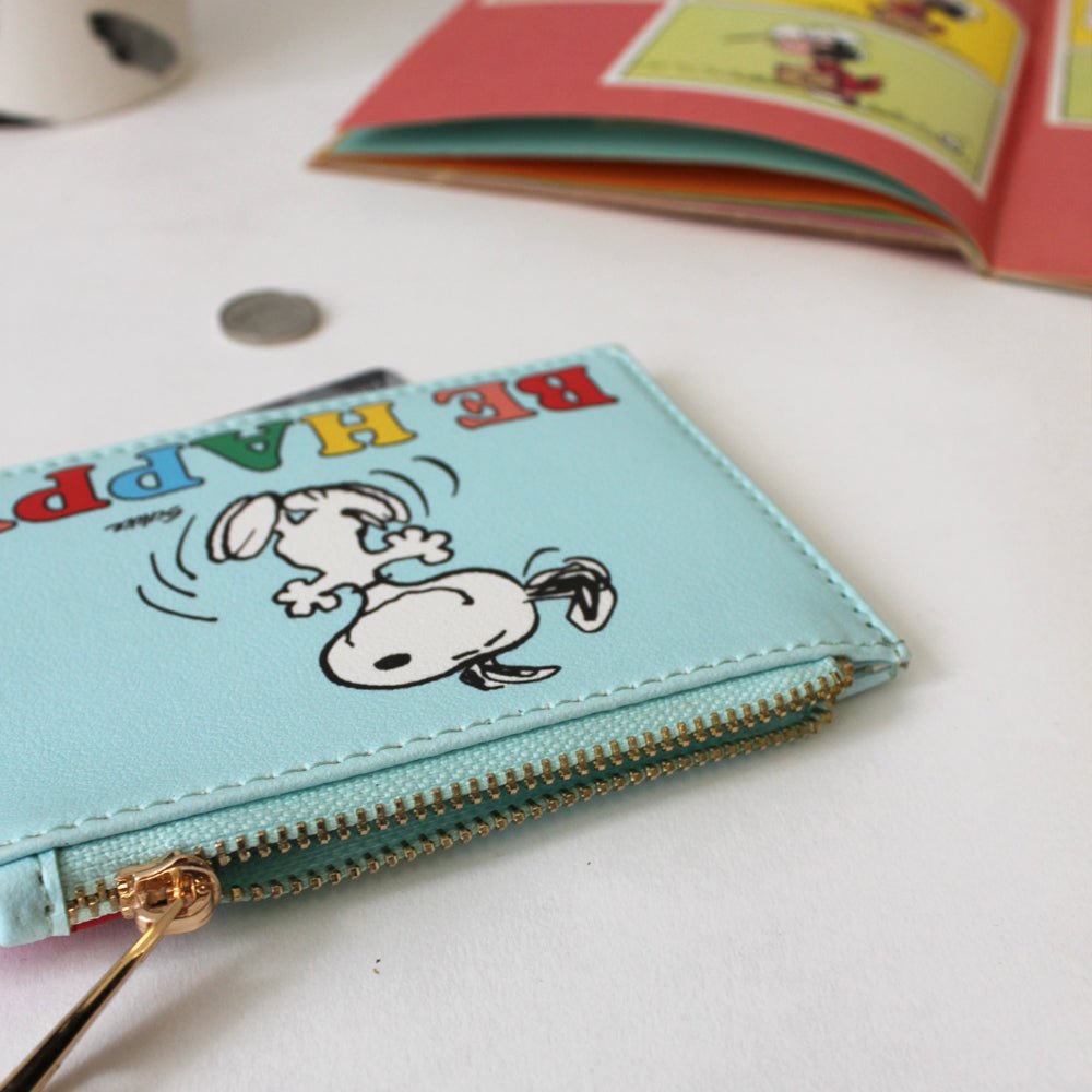 Peanuts ‘Be Happy’ Zip Purse - House of Disaster