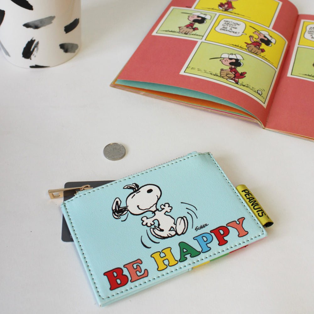 Peanuts ‘Be Happy’ Zip Purse - House of Disaster