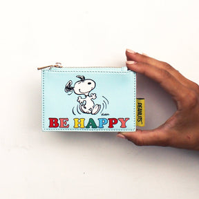 Peanuts ‘Be Happy’ Zip Purse - House of Disaster