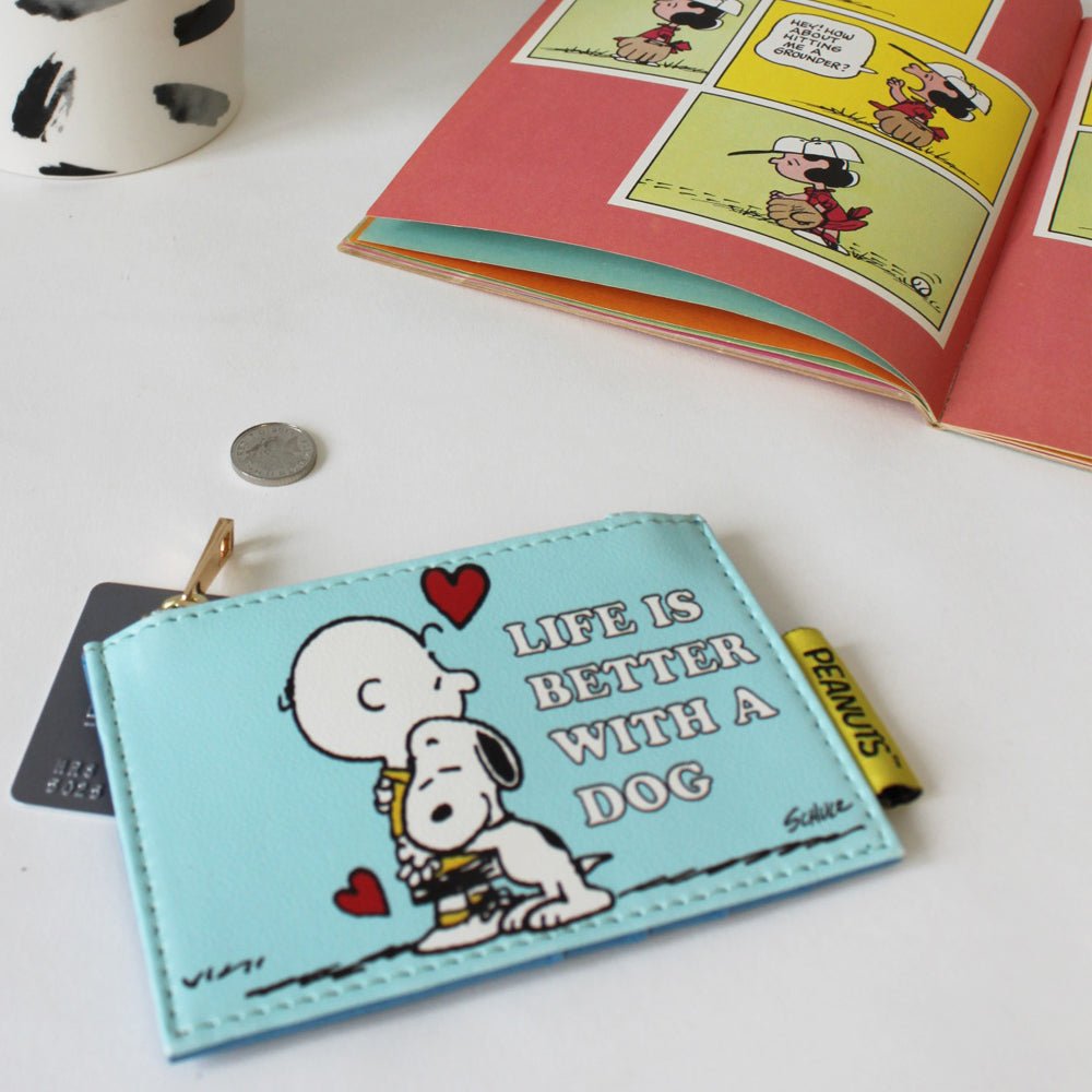 Peanuts ‘Life is better with a Dog’ Zip Purse - House of Disaster