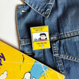 Peanuts 'Lucy' Pin Badge - House of Disaster