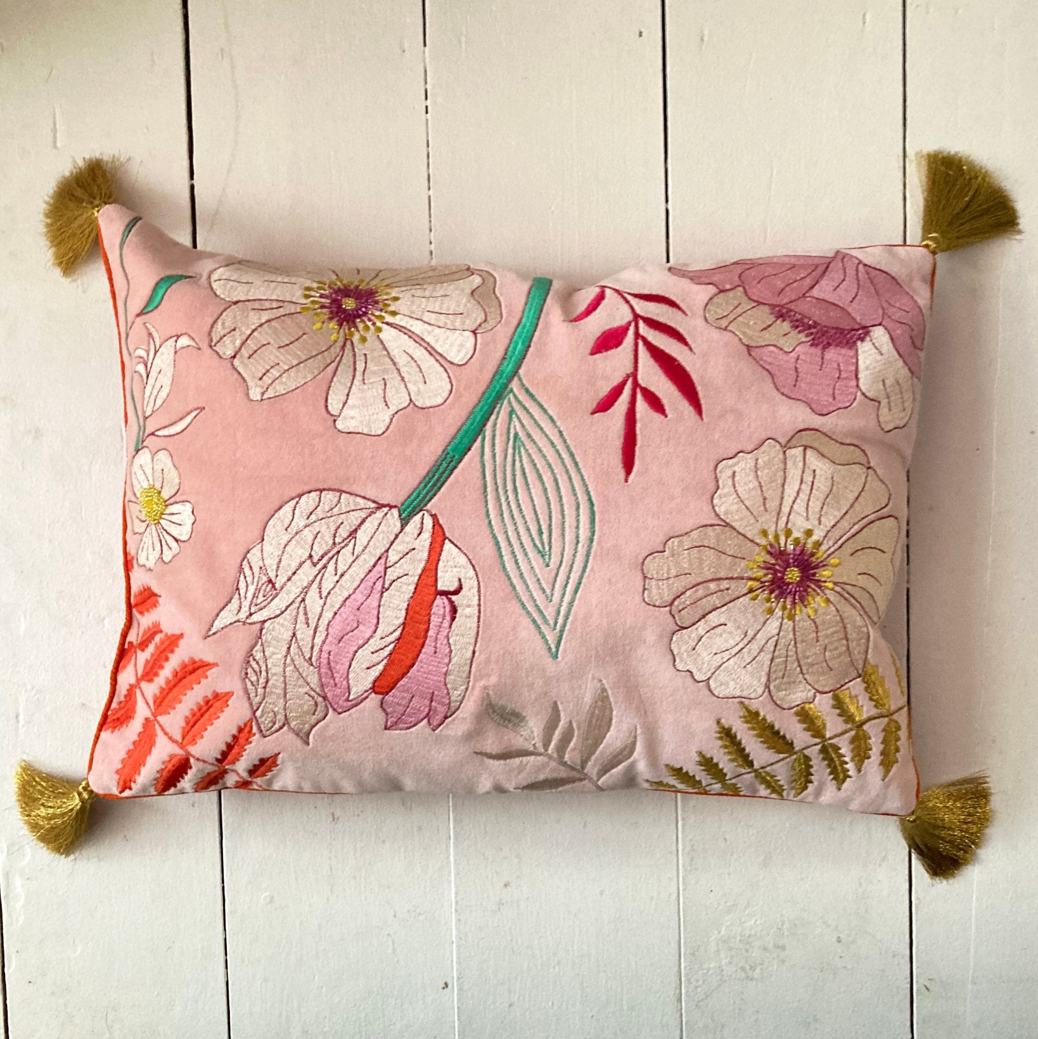 Posy Light Pink Cushion - House of Disaster