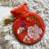 Posy Orange Hot Water Bottle - House of Disaster