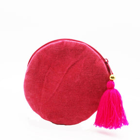 Posy Orange Round Purse - House of Disaster