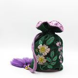 Posy Teal Drawstring Pouch - House of Disaster