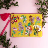 Posy Yellow Clutch Bag - House of Disaster