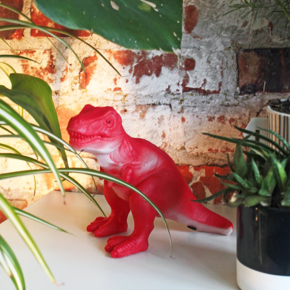 Red T - Rex Mini Led Lamp - House of Disaster