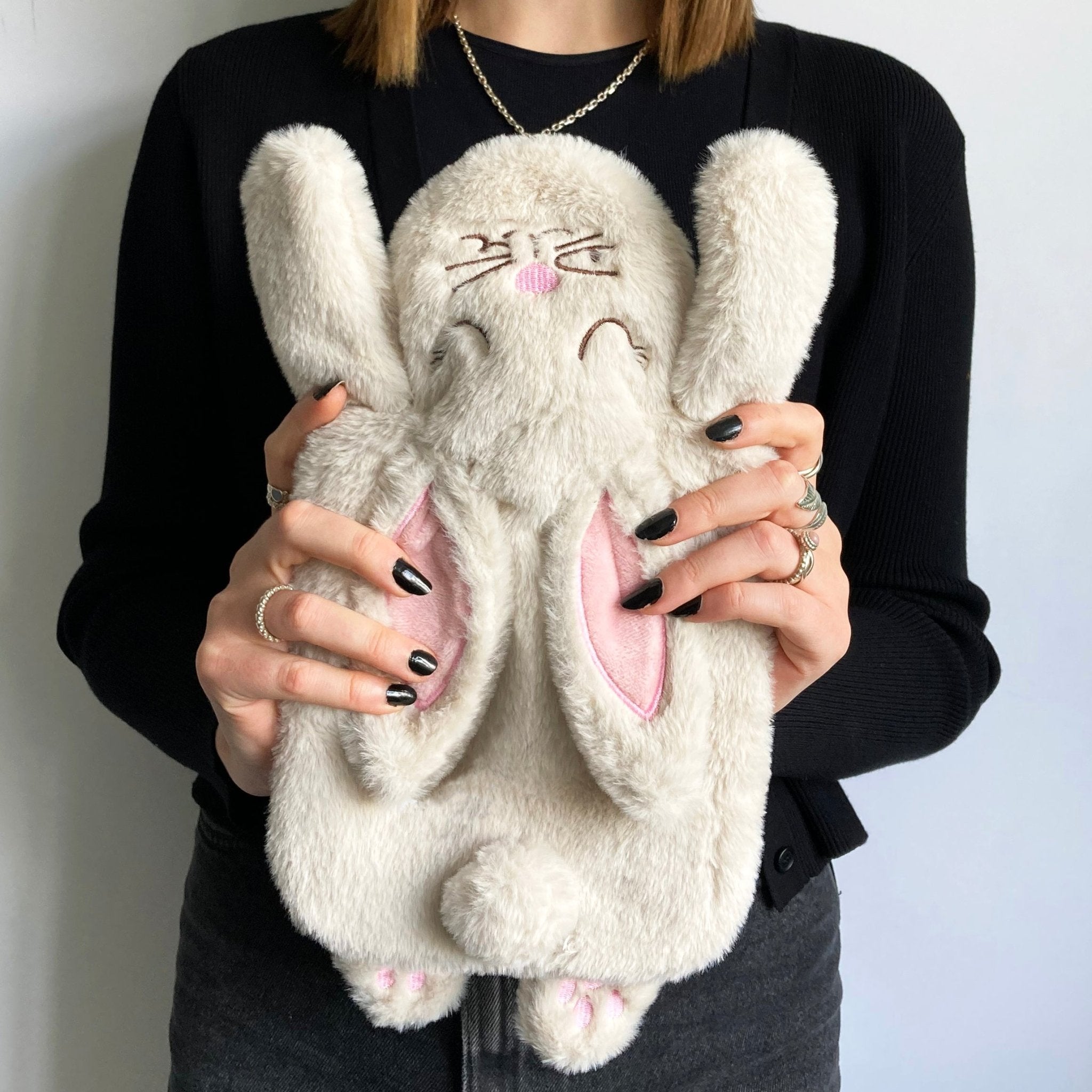 Secret Garden Cream Rabbit Hot Water Bottle - House of Disaster