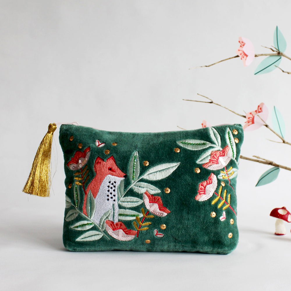 Secret Garden Fox Make Up Bag - House of Disaster