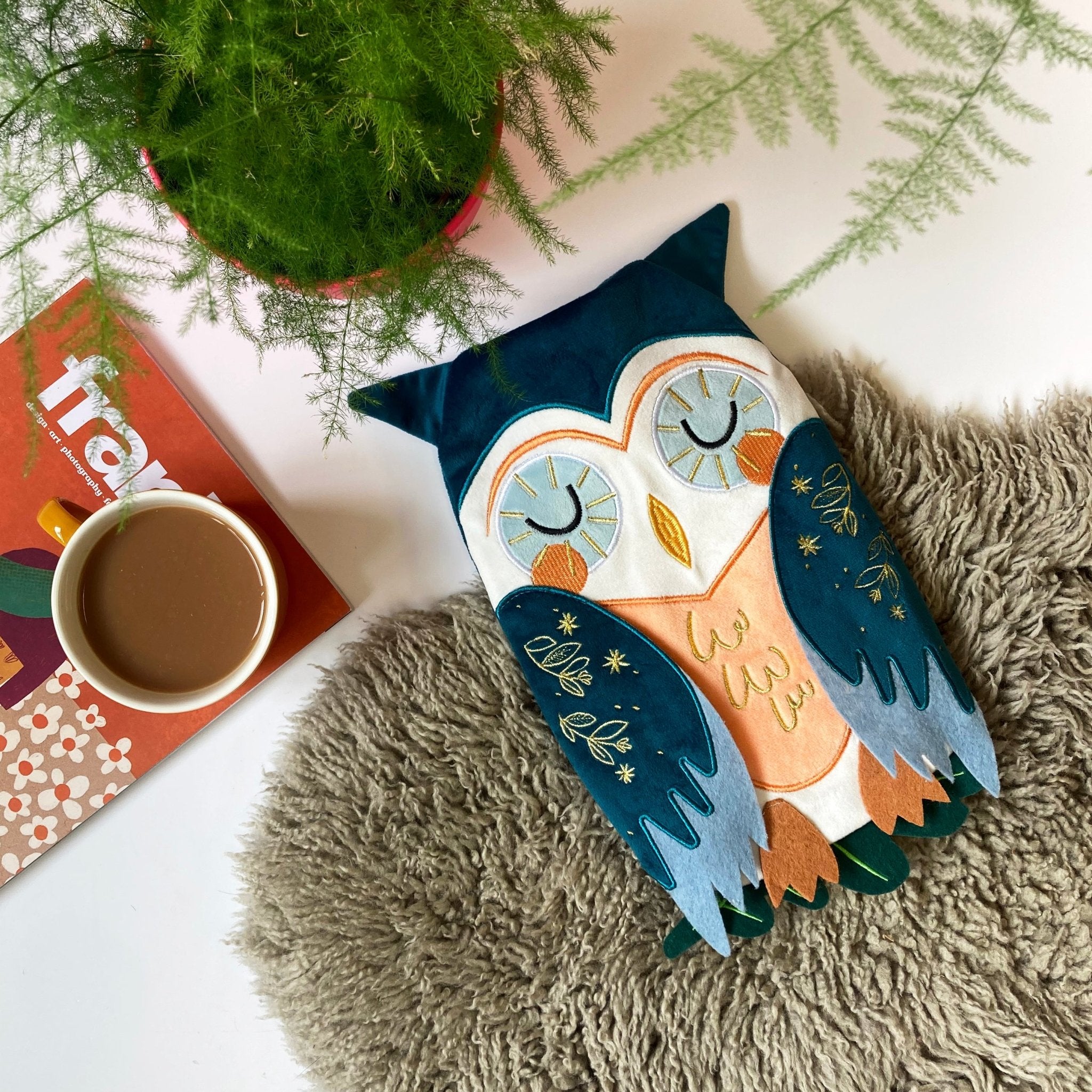 Secret Garden Owl Hot Water Bottle - House of Disaster