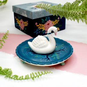 Secret Garden Swan Trinket Dish - House of Disaster