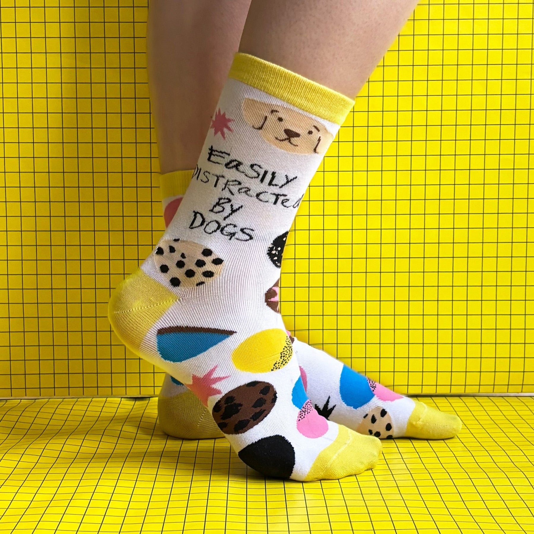 Small Talk 'Distracted By Dogs' Socks - House of Disaster