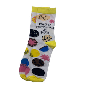 Small Talk 'Distracted By Dogs' Socks - House of Disaster