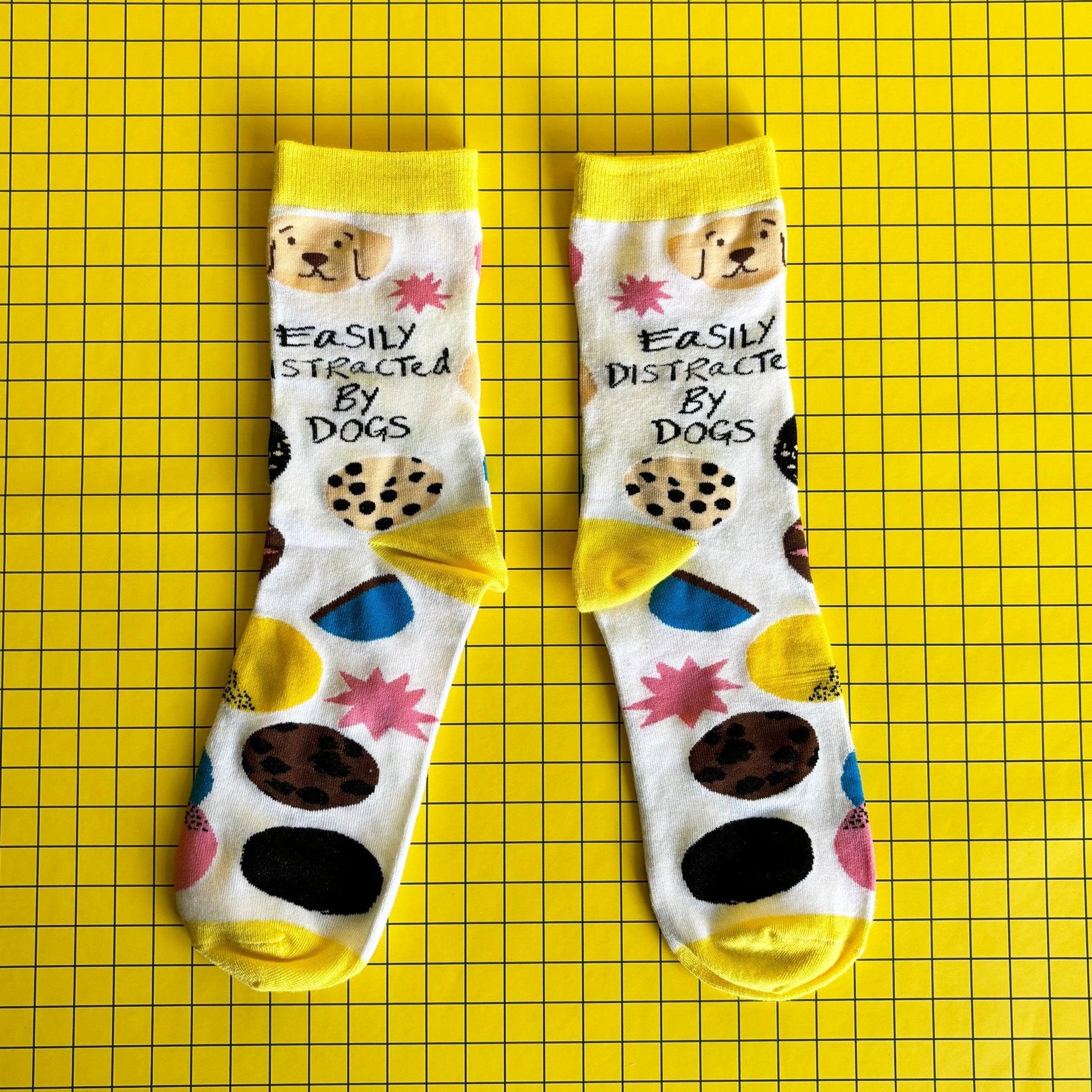 Small Talk 'Distracted By Dogs' Socks - House of Disaster