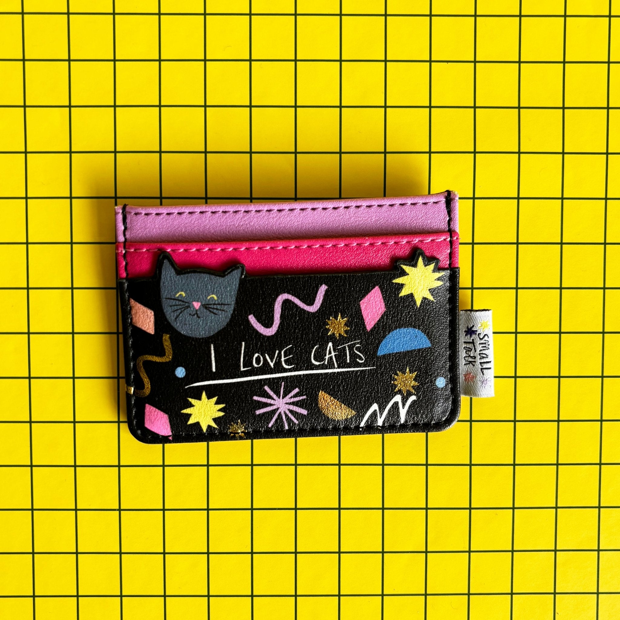 Small Talk 'I Love Cats' Cardholder - House of Disaster