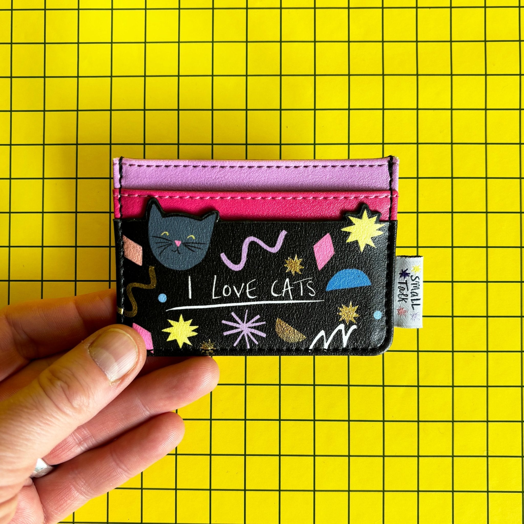 Small Talk 'I Love Cats' Cardholder - House of Disaster