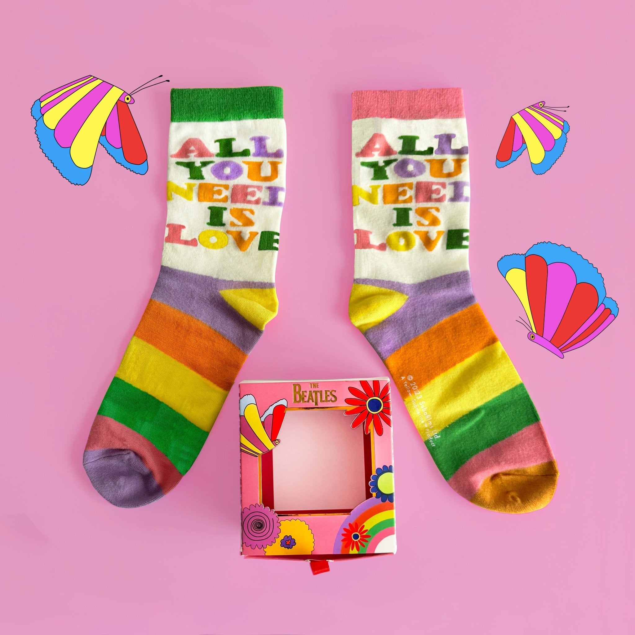 The Beatles All You Need Is Love Socks - House of Disaster