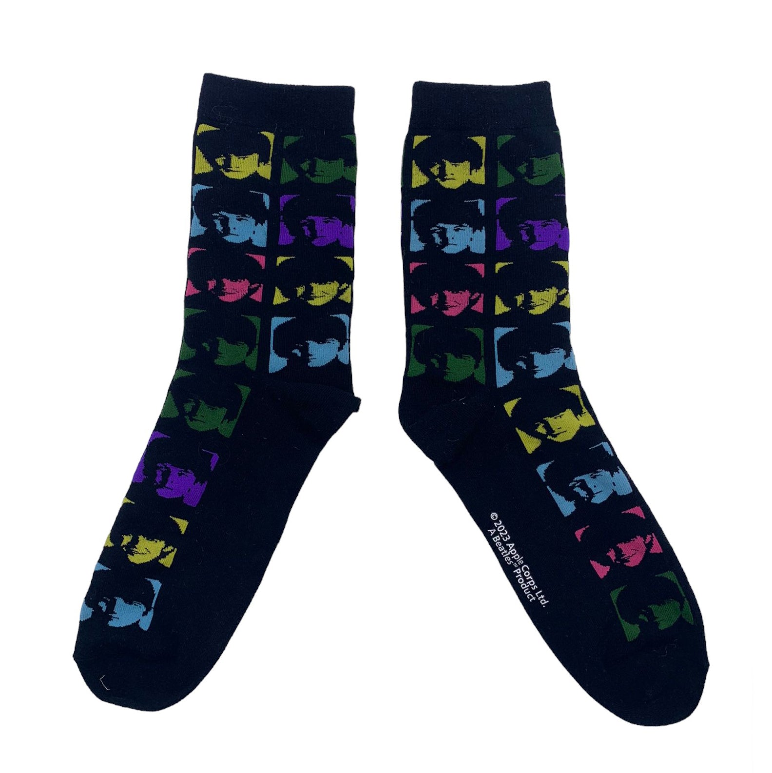 The Beatles Neon Faces Socks - House of Disaster