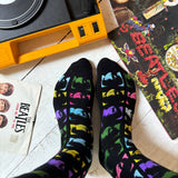 The Beatles Neon Faces Socks - House of Disaster