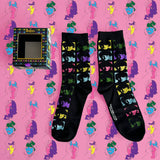 The Beatles Neon Faces Socks - House of Disaster