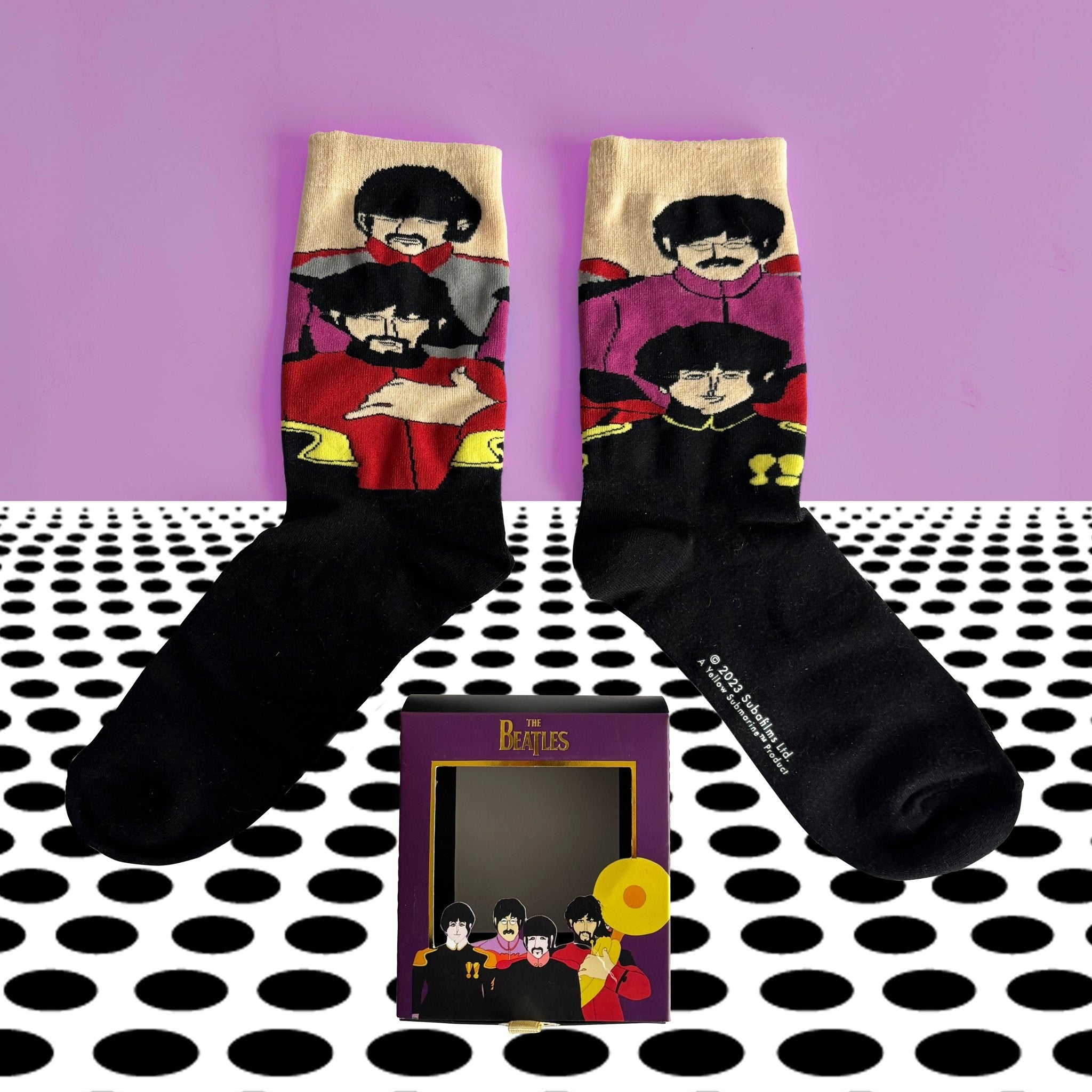 The Beatles Yellow Submarine Faces Socks - House of Disaster