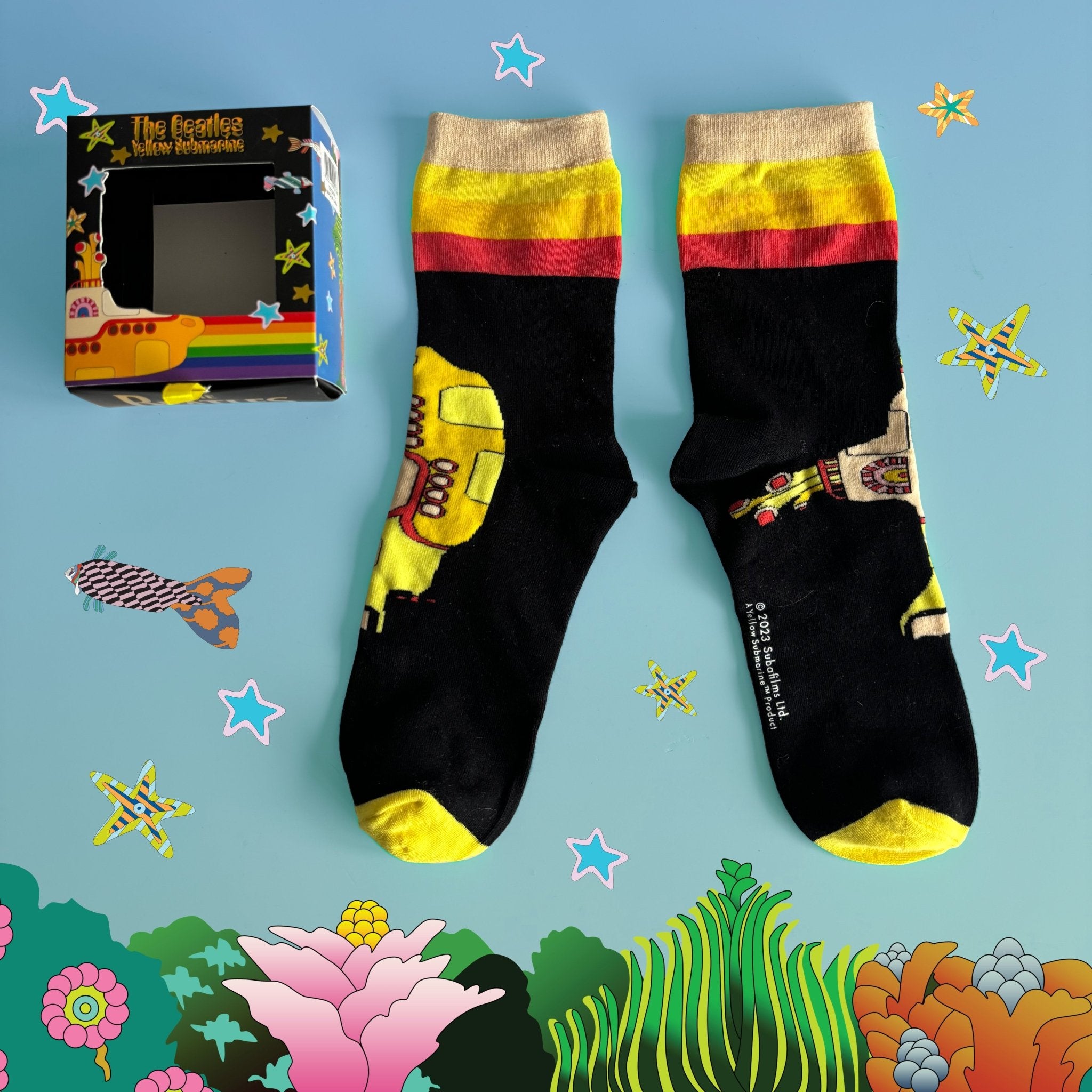 The Beatles Yellow Submarine Socks - House of Disaster